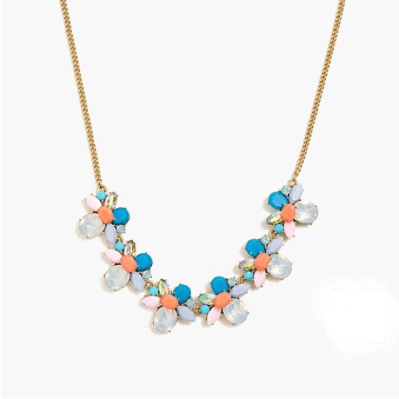 J.Crew Stone Cluster Statement Necklace